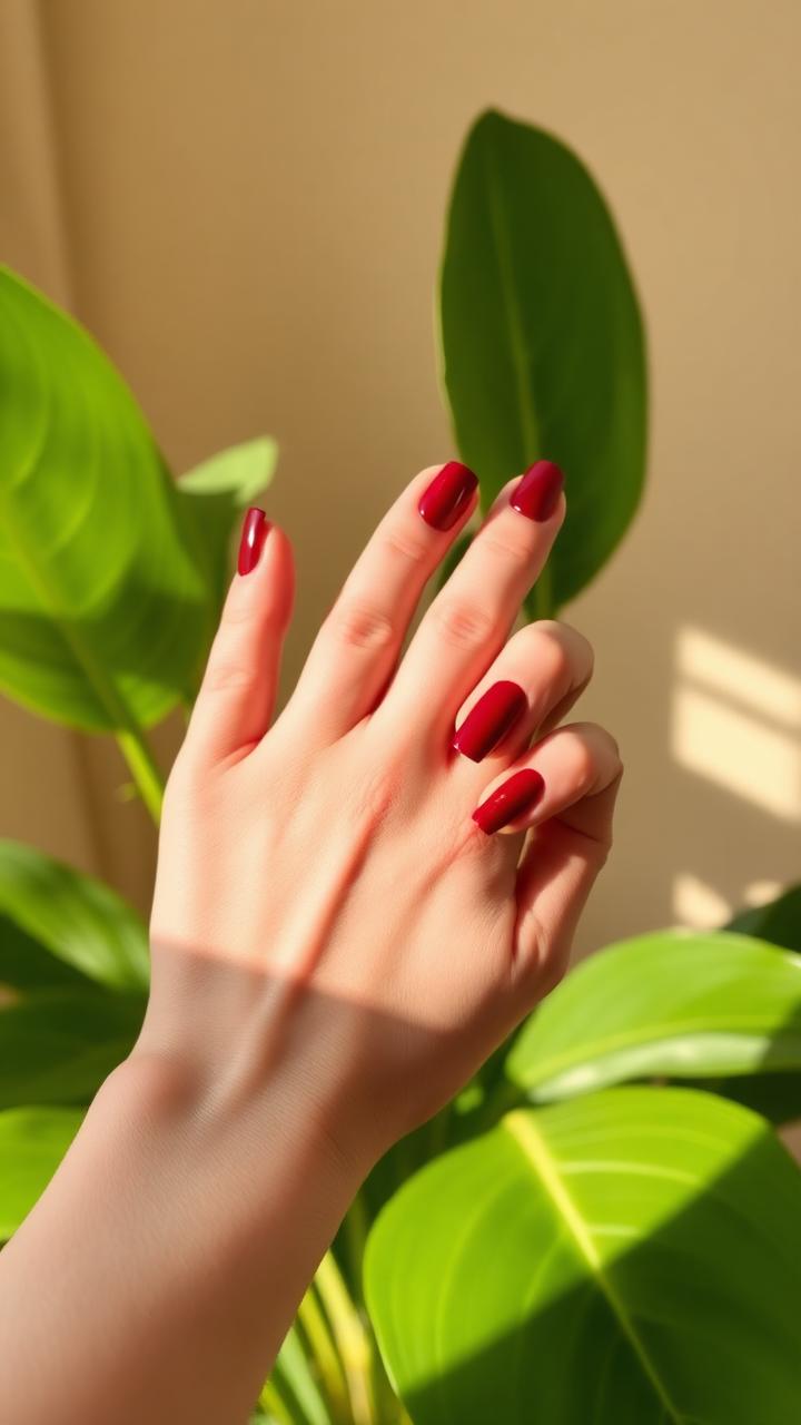 Klant laat haar press-on nagels zien